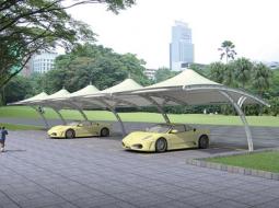 膜结构车棚的制作步骤