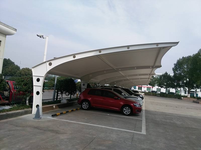 张拉膜结构车棚