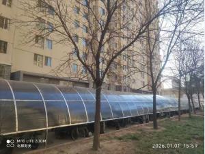 北部时光车棚施工