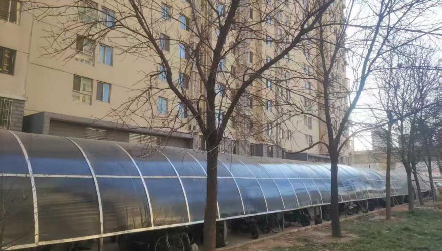 北部时光车棚施工