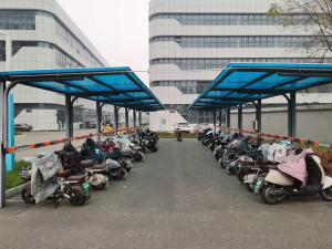 电动车膜结构车棚案例